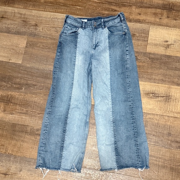GAP Denim - GAP Two-Tone Blue Flare Jeans